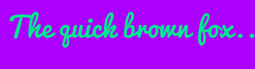 Image with Font Color 00EA8D and Background Color AC00FF